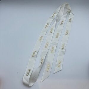 Dior white gold ribbon decoration gift wrapping 178cm